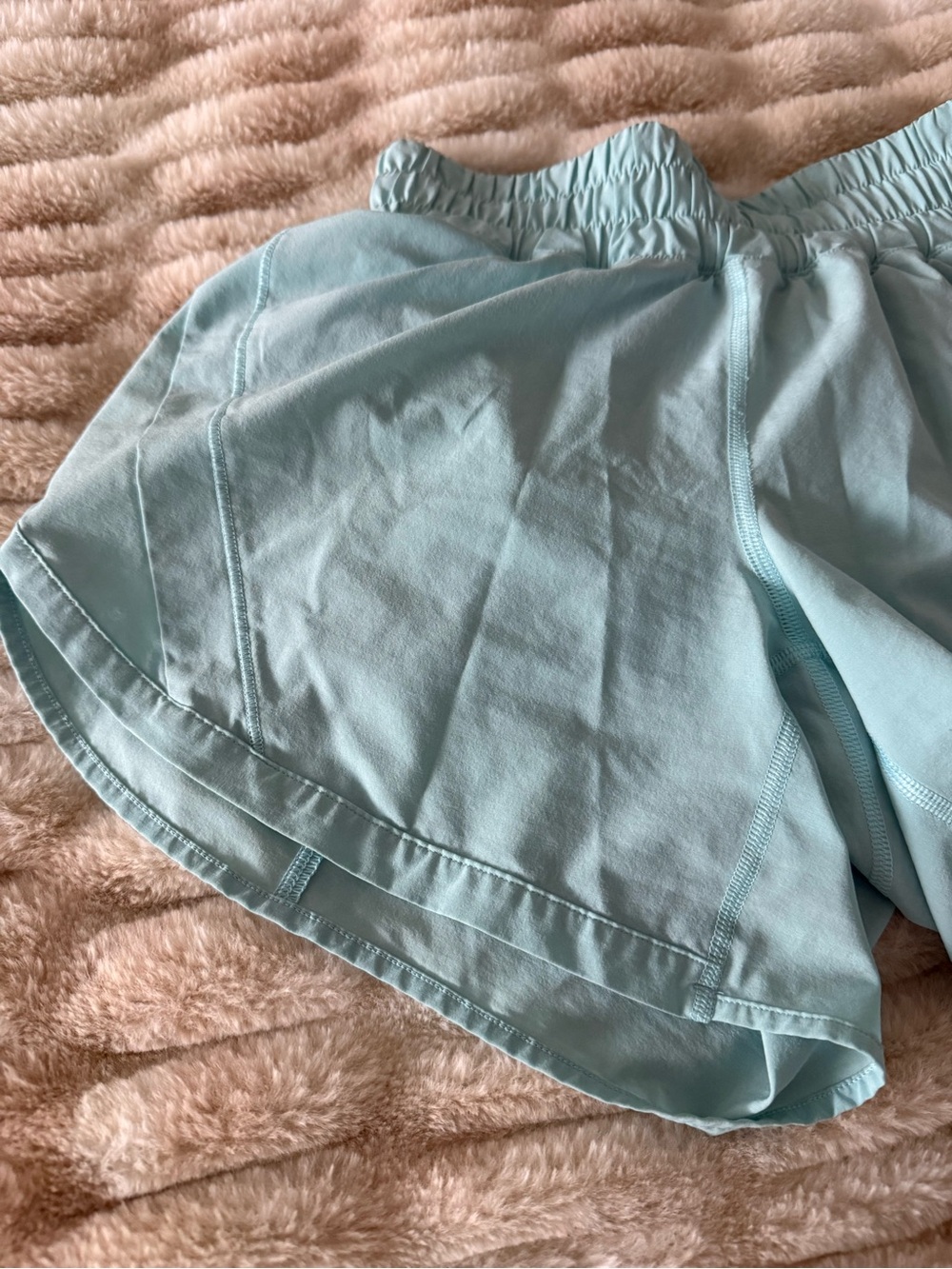 lululemon athletica Light Aqua Women's Athletic Shorts - Picture 3 of 6